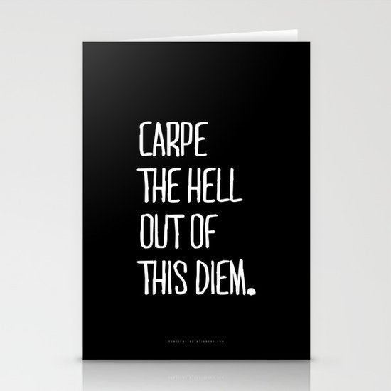 Carpe Diem ///www.pencilmeinstationery.com Stationery Cards