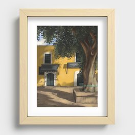Puebla City, Mexico Digital Art Print Recessed Framed Print