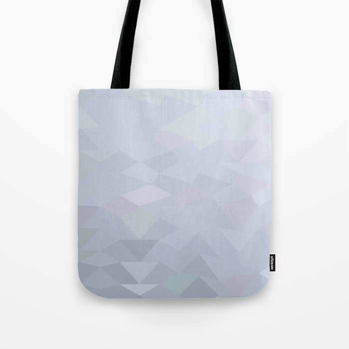 Grey Abstract Low Polygon Background Tote Bag