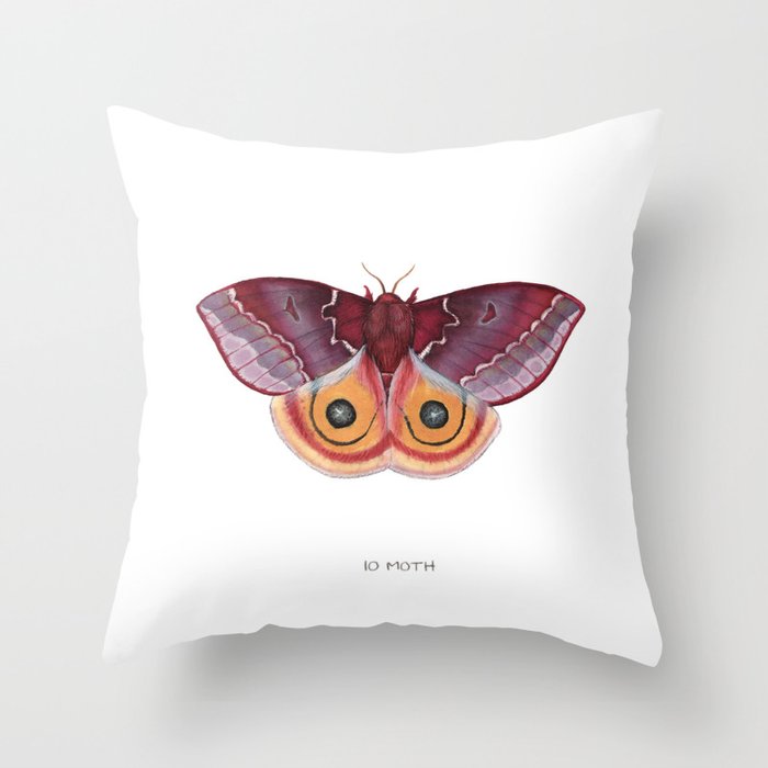 Io Moth Throw Pillow