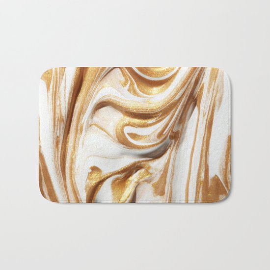 MARBLE CREAM Bath Mat