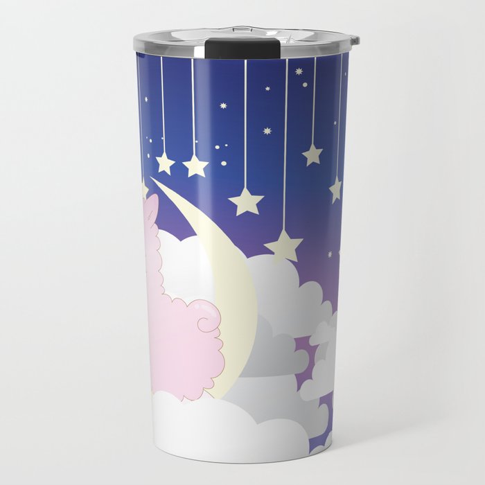 Night Sky Alpacas Travel Mug