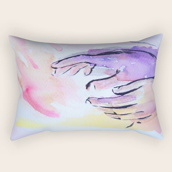 Hands Rectangular Pillow