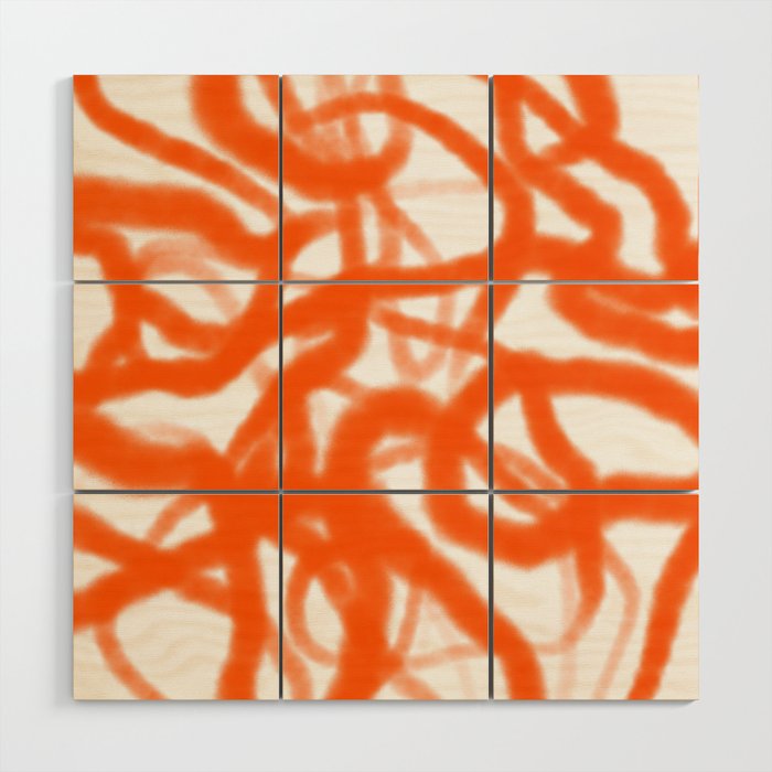 Street 11. Abstract Painting.  Wood Wall Art