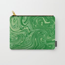 Green pastel abstract marble Carry-All Pouch