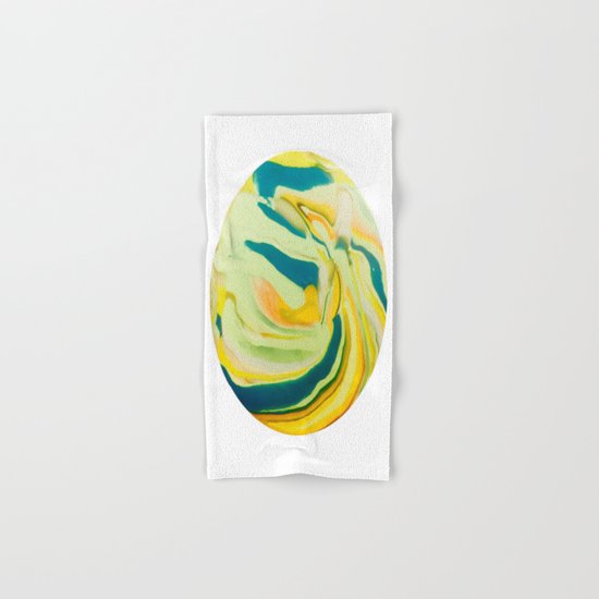 What The World Needs Now. Yellow Marble. Hand & Bath Towel