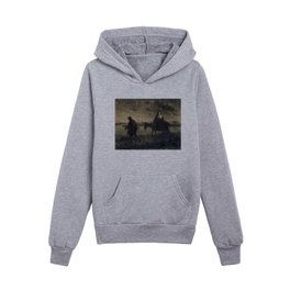 Jean-Francois Millet - The Flight Into Egypt Kids Pullover Hoodies