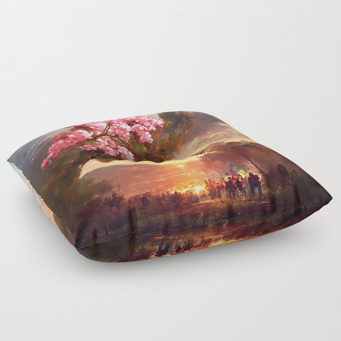 Spring, Symphony of Nature Floor Pillow