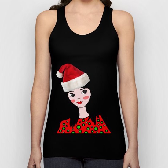 Christmas with you | Kids Painting | Only Love by Elisavet Unisex Tank Top