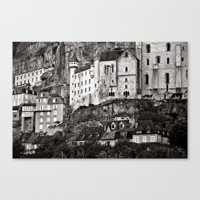 French Medieval Castle Sound Canvas Print