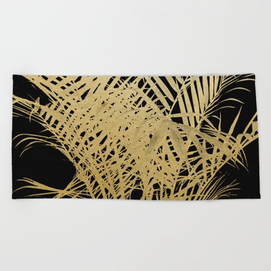 Golden Palms Beach Towel