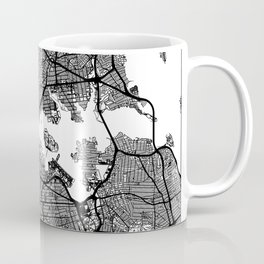 New York City, New York Map Art (White) Coffee Mug