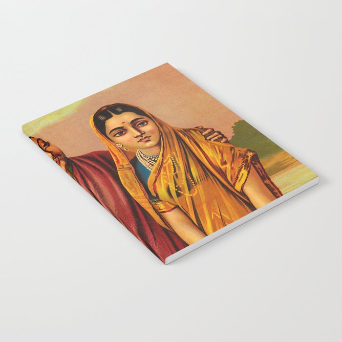 Radha, Goddess of Love by Raja Ravi Varma Notebook