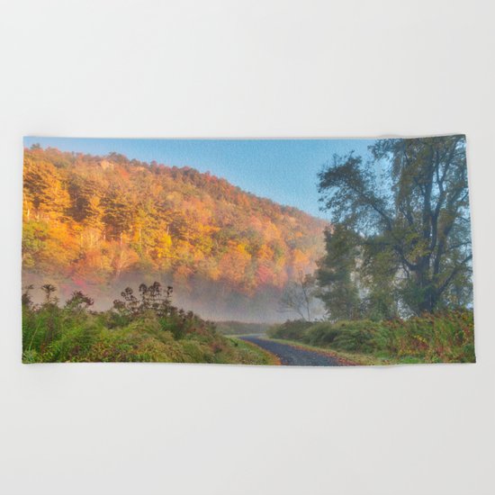 Misty Autumn McDade Trail Beach Towel