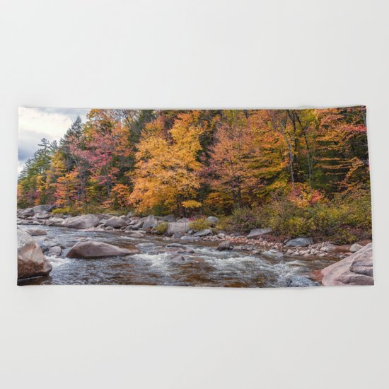 Foliage Creek Beach Towel