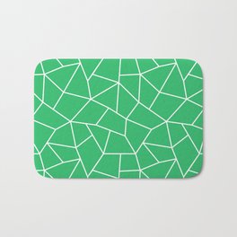 Mosaic Art Tile Mint Bath Mat