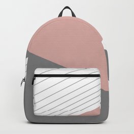 Shapes decor 2opposite. minimalist. line. stripes. Backpack