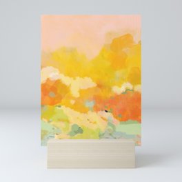 abstract spring sun Mini Art Print