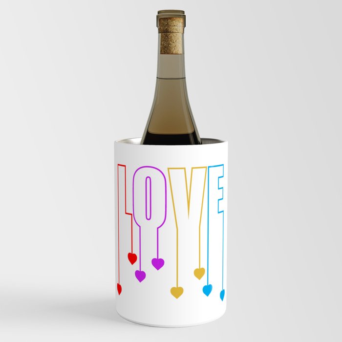love text Wine Chiller