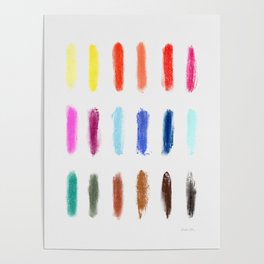 Pastel Color Swatches  Poster