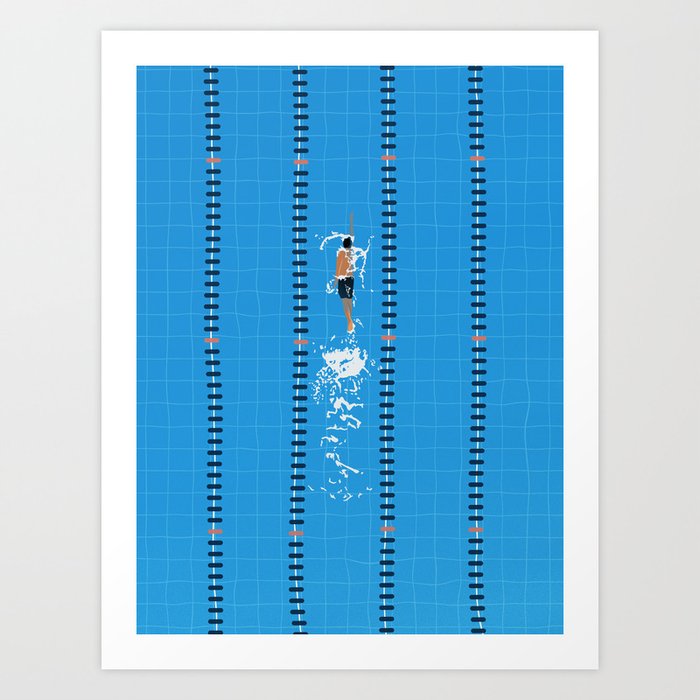 Swimming Zone  Art Print