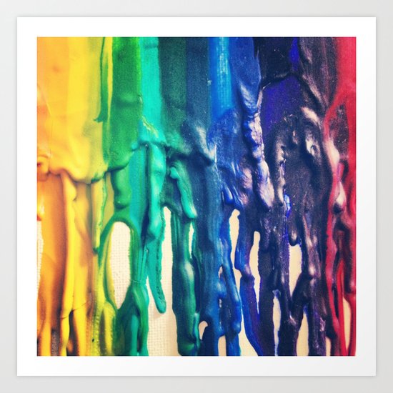 crayons Art Print