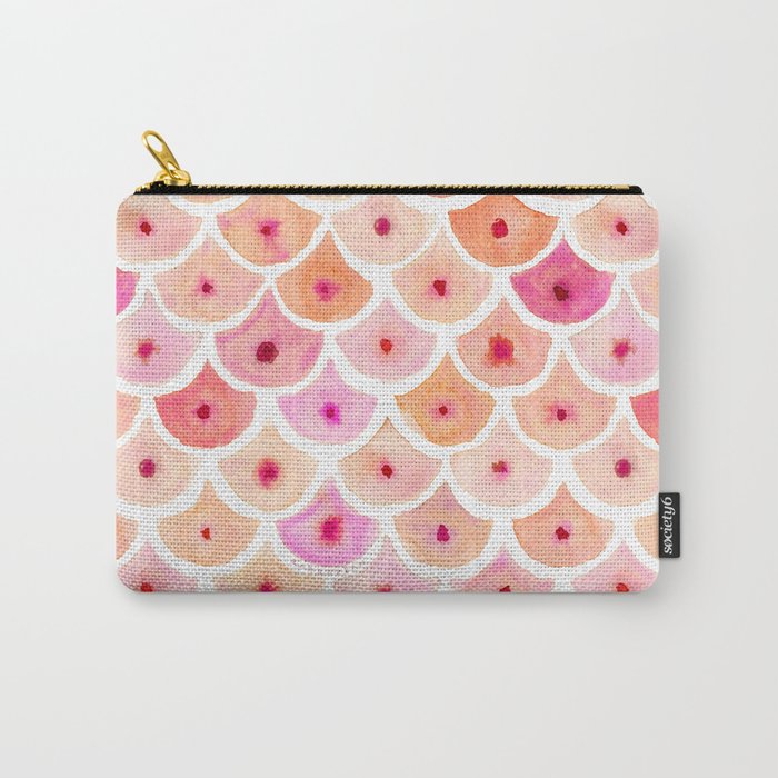 BEWBS Boobs Watercolor Scallop Carry-All Pouch