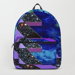 compact memories Backpack | Space, Vaporwave, Contemporary, Cademon, Glitch, Art, Sonic, Digital, Alternative, Abstract 
