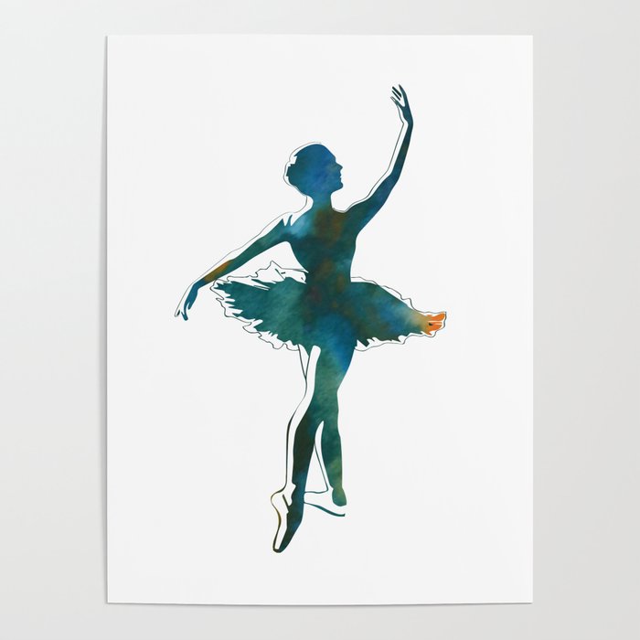 DANCING DANCER BALLERINA BALLET SHOES Poster Canvas art Prints