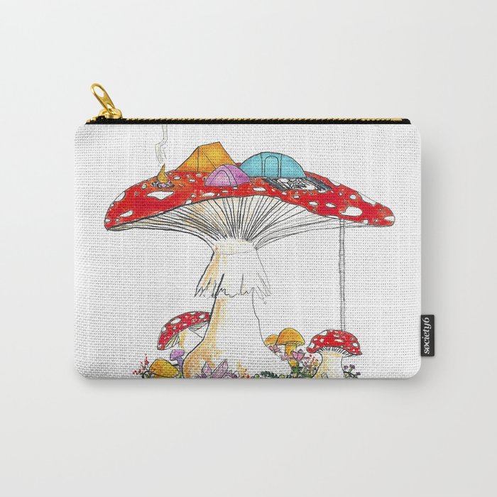 Fungi Nights - Mushroom Forest Tent Camping Carry-All Pouch