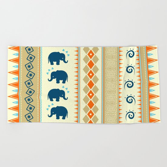 Ethnic Pattern Beach Towel