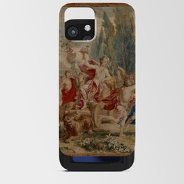 Antique 18th Century Mythological Bacchus God of Wine Tapestry iPhone Card Case
