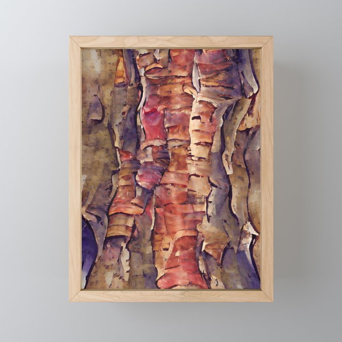 Tree Bark Framed Mini Art Print