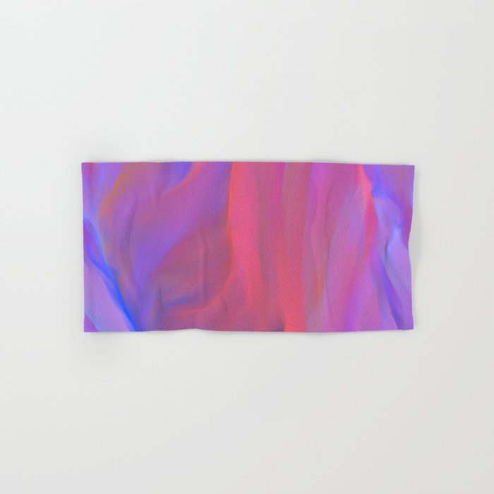 Neon Flow Nebula #11: blue & pink Hand & Bath Towel