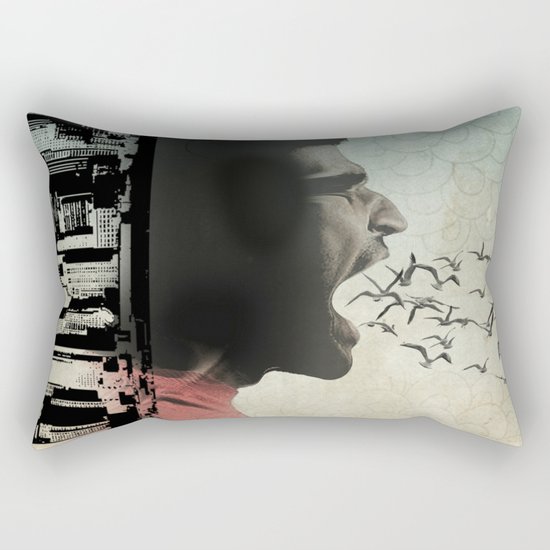 the sound of birds Rectangular Pillow