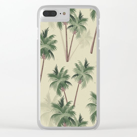 Palm Trees Clear iPhone Case