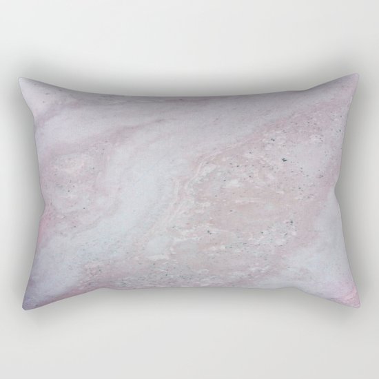 Elegant Pink Polished Marble Rectangular Pillow