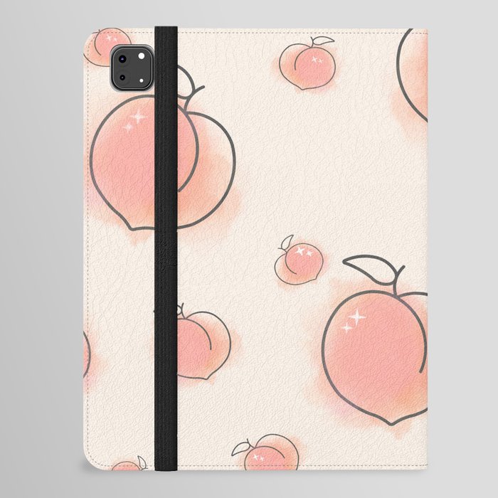 Peaches Pattern iPad Folio Case