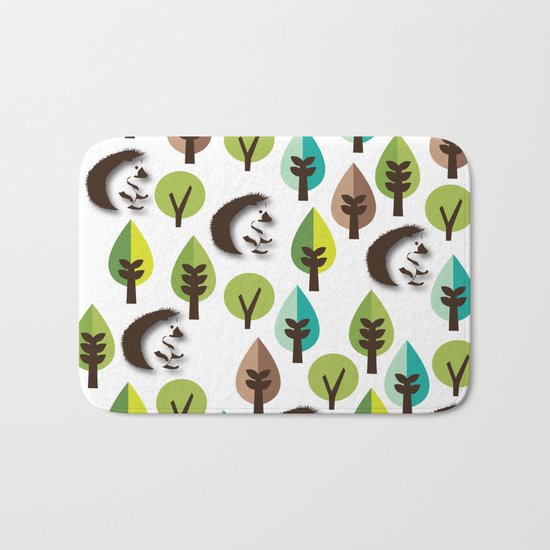 Hedgehog Forest Bath Mat