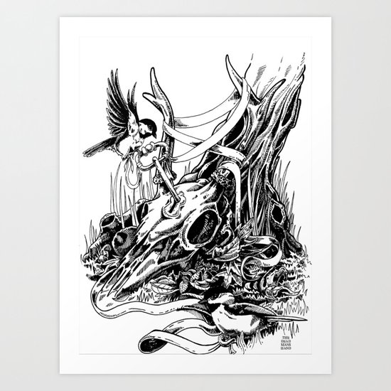 the things we covet will tie us down Art Print