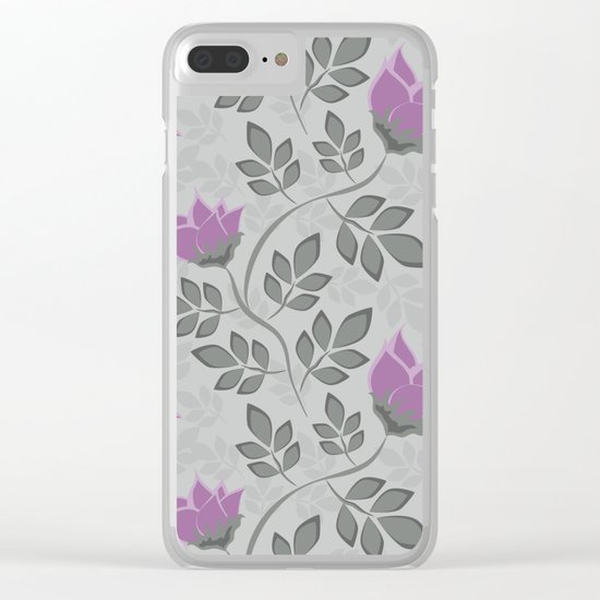 Liana purple flowers . Clear iPhone Case