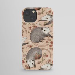 Opossum and Roses iPhone Case