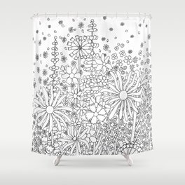 Meadow wildflowers Shower Curtain