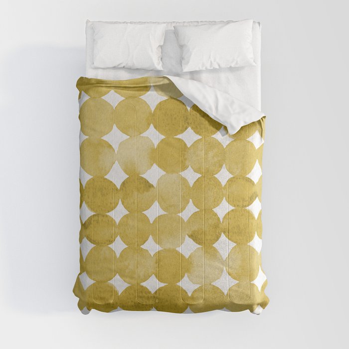 Dots pattern - yellow Comforter