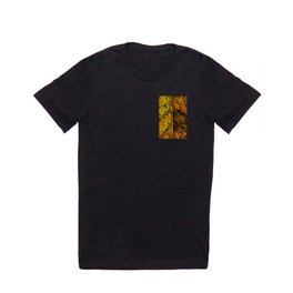 rotten yellow leaf texture T Shirt | Texture, Abstract, Yellow, Contemporary, Popart, Retro, Rottenleaf, Rotten, Geometry, Painting 