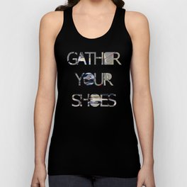 Gather Your Shoes - Close-up #2 Unisex Tank Top