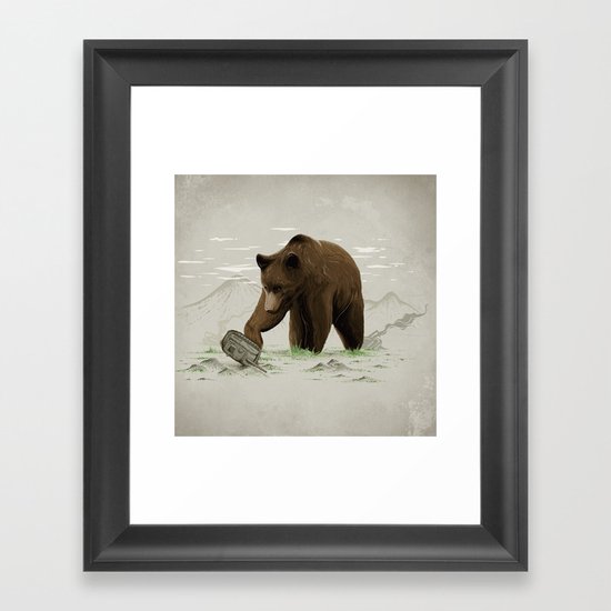 Ground Fighter Framed Art Print
