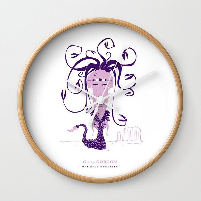 G is for Gorgon Wall Clock