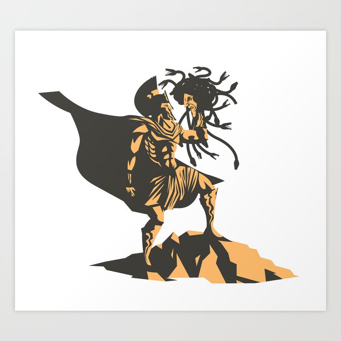 medusa holding the head of perseus