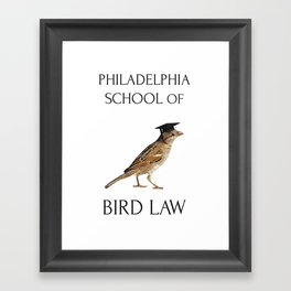 Philadelphia School of Bird Law Framed Art Print
